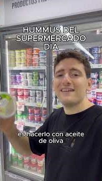 Hummus, hummus from the Día supermarket