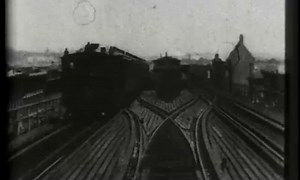 104th Street Curve, Elevated Railway, Harlem, 1899