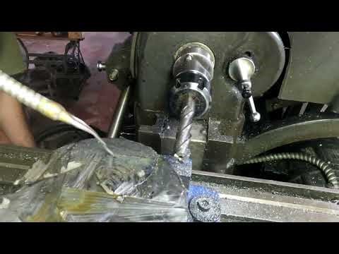 Part 1of6 Roughing Collet adaptor on Atlas milling machine