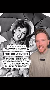 Here is everything that happened this week in Old Hollywood History! From the first ever Tony Awards to the release of the film that turned Debbie Reynolds into a star! #oldhollywood #oldhollywoodstars #hollywoodhistory | John Joseph