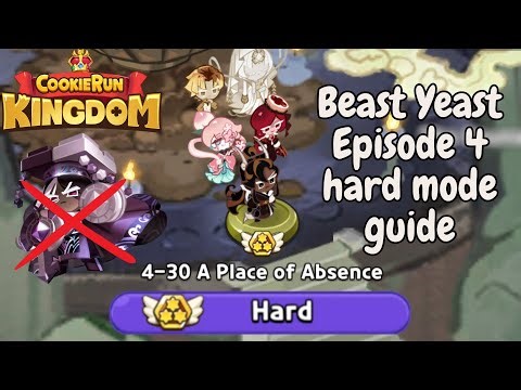 Beast Yeast 4-30 hard mode guide without Dark Cacao awakening | Cookie Run: Kingdom