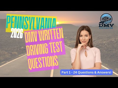 2026 Pennsylvania DMV Written Driving Permit Test Study Guide - Part 1