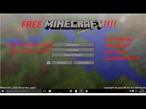 {Tutorial} how to install Minecraft for free! (any version download) for windows 7 and later!