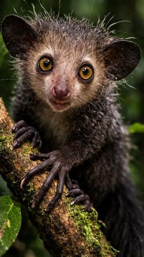 El aye-aye #aye-aye #AnimalesRaros #Animales #Madagascar #Fauna
