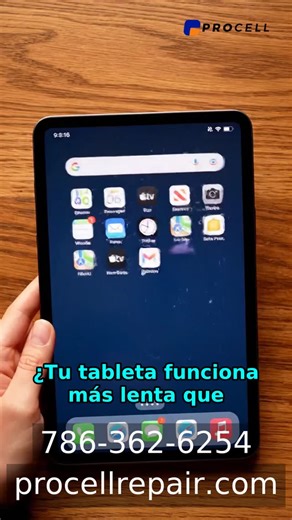 Procell Miami on Instagram: "Fix Slow Tablets Before It's Too Late: Your tablet running slower than a sloth? 🚨 It’s not just age—performance issues often hint at failing hardware or hidden software glitches. At Procell Repair, we bring your device back to full speed in no time. Don’t wait until it freezes for good!"