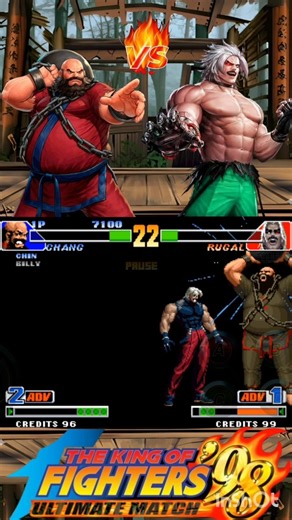 KOF 98 Chang vs Rugal COMBO - #kof #kof98 #fightcade #snk #combos #fyp