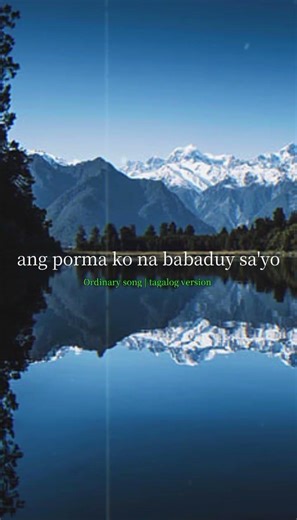 Ordinary song tagalog version