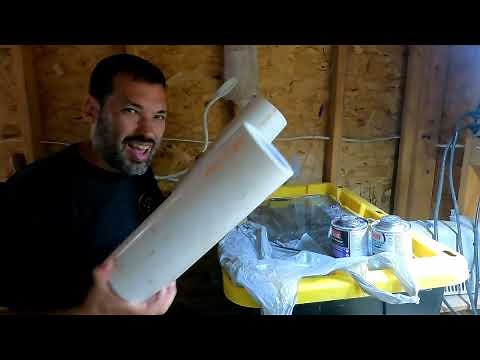 DIY Rotary Tumbler Barrels Made From PVC Pipe.