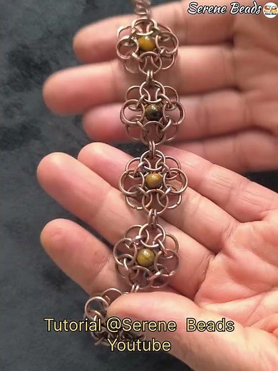 Making link chain bracelet #wirejewelry #wirewrapping