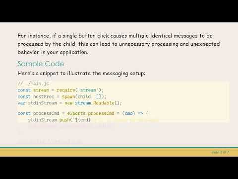 How to Prevent Redundant Messages in Your Node.js / Electron Application