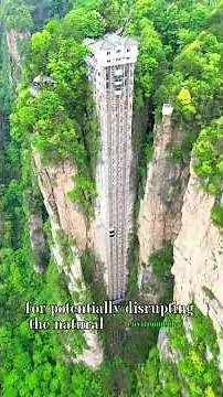 World's Tallest Outdoor Elevator! 🚠 | Bailong Elevator, China 🇨🇳