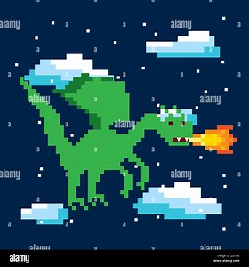 pixelated video game icons Stock Vector Image & Art - Alamy