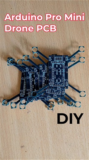 DIY Arduino Pro Mini Brushed Drone PCB Frame #shorts #drone #arduino #viral #fpv