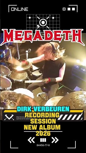 MEGADETH 2026: Dirk Verbeuren Recording NEW Album! 🥁🚨