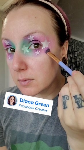 Facebook | Feeling oh-so out of this world 👽 Beauty creator, Diana Green, is giving all of the celestial vibes with this star-studded look!#MUA | Instagram