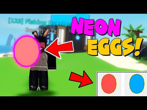 How To Get NEON* SHARK EGGS In Fishing Simulator - ROBLOX