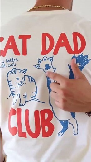 1️⃣ Cat Dad Club T-Shirt 🐱 | Funny Cat Lover Shirt for Men | Perfect Gift for Cat Dads #memeshirt
