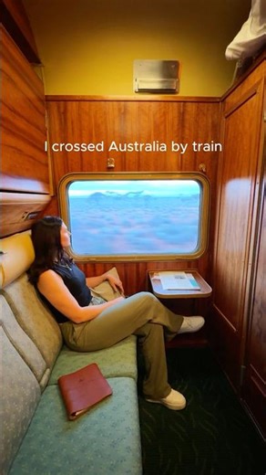 I crossed Australia by train.