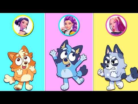 Kpop Demon Hunter: Rumi, Mira and Zoey Tranform into Bluey Fashion Glow Up Style | Amazing Soul