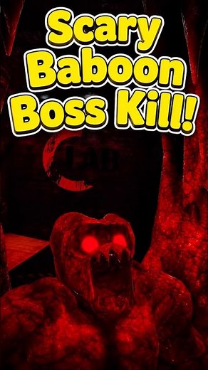 Scary Baboon Boss Kill! #scarybaboon #newupdate #bossfight