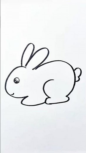 5 and 3 bunny drawing method that saves the day #numberdrawing #tutorial