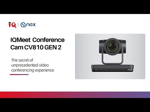 Next-Gen AI PTZ Camera - IQMeet Conference Cam CV810Gen2