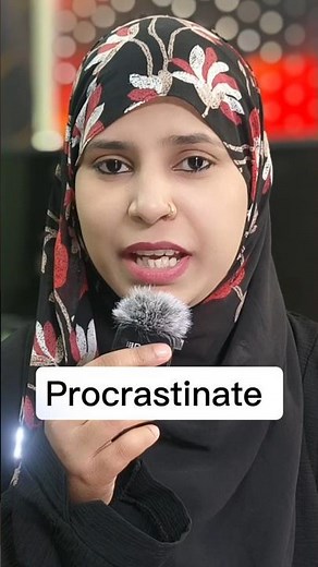 🔥 Don’t Procrastinate! Learn This Powerful English Word Today! #speakconfidentenglish #spokenenglish
