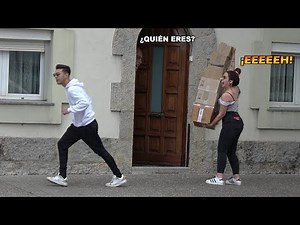 THEY HOLD OUR BOXES AND THEN WE RUN AWAY WHEN WE CALL STRANGER'S HOUSES 😂