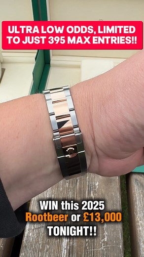 Win this incredible watch this MONDAY! ⌚Join us every Monday & Thursday & win incredible watches!⌚ Check out our 5 Star Trustpilot reviews!! ⭐Thousands of winners! ⭐Millions won! Head to our website to enter! | Urban Draw