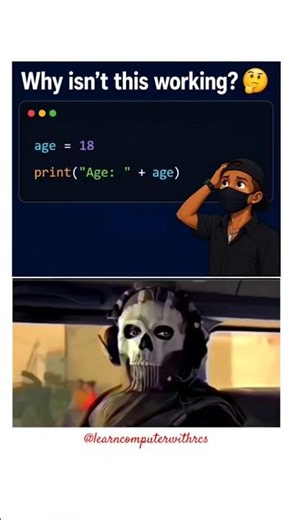 Programmer Challenge: Can You Fix It? | Python Basics#coding#funny#shorts#quiz @learncomputerwithrcs