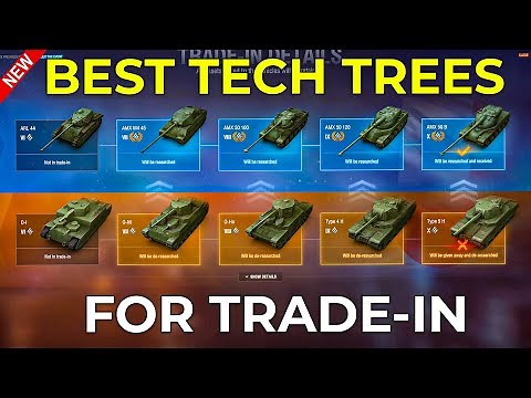 Best Tech Trees in World of Tanks for New Tech Tree Trade-In