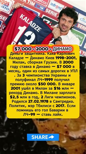 Каха Каладзе — От Киева до Сан Сиро #ссср #футбол #football #легенда