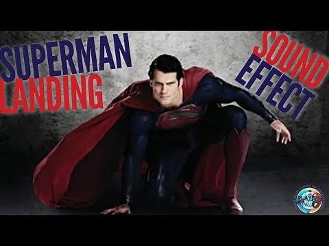Superman Landing Sound Effect / Sound Of Superman Landing / Comic Hero Sound Effect / No Copyright