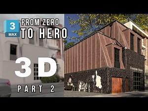 3ds MAX Exterior Modeling Training-3d max tutorial( PART2) #3dsmaxtutorial