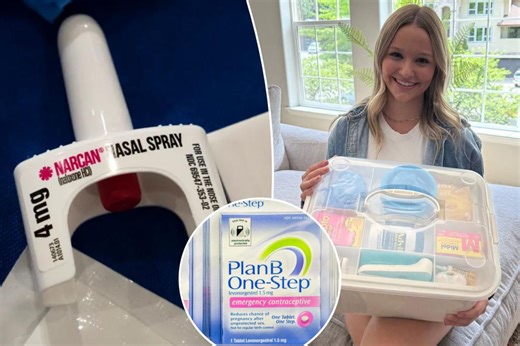 Exclusive | Narcan and condoms and Plan B, oh my! Parents pack doomsday kits for their college-bound kids — here’s how they’re preparing for the worst