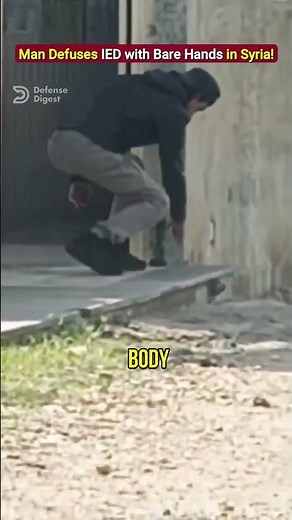 Man Defuses IED with Bare Hands in Syria!