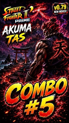 SF II PRIME | AKUMA INSANE COMBOS #5 #ストリートファイター2 #豪鬼 #TAS動画 #格ゲー #コンボ