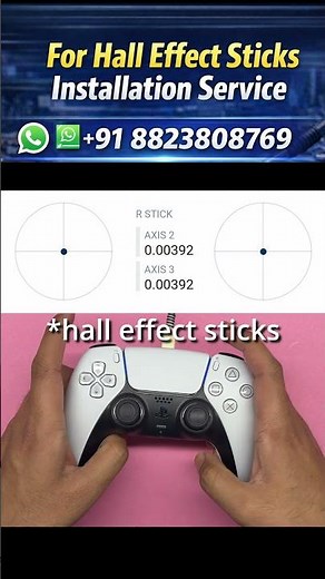 PS5 Controllers Hall Effect Sticks Install Service Now in India - Stick Drift Fix!