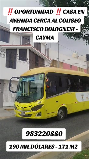 Casa en venta en Cayma cerca al Estadio Bolognesi