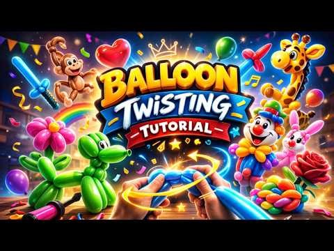 1# Are you bored at a party ?? - BALLOON TWISTING TUTORIAL