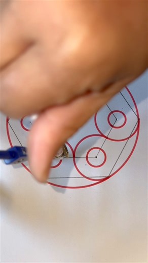 87K views · 108 reactions | Fun drawing so satisfying geometry art #fundrawing #design #fun | Juanjuan Zhan | Facebook