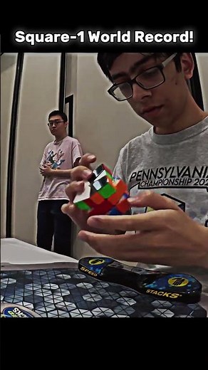 Square-1 Rubik's Cube WORLD Record! 🌍