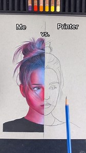 #ad HP Instant Ink automatically ships ink to your door, so you never run out 😎 @hp #hp #instant_ink #art #colorpencil #drawing #colordrawing | Franciszek Bielak