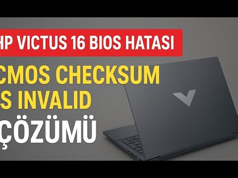 HP Victus 15 - 16 CMOS Checksum Is Invalid Error Definitive Solution | BIOS Reset Troubleshooting