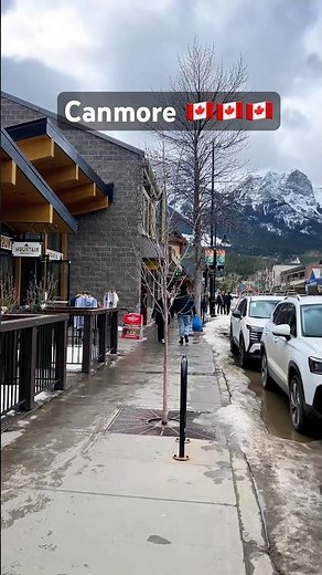 Calm and quiet Canmore Downtown 🇨🇦#explore #travel #canmore #touristattraction #beautifulcanada