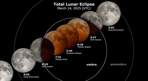 Where will the 'Blood Worm Moon' total lunar eclipse be visible tonight?