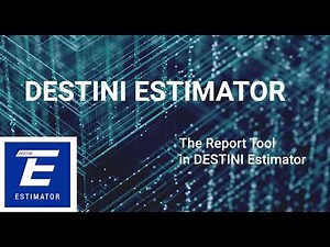 The Report Tool in DESTINI Estimator
