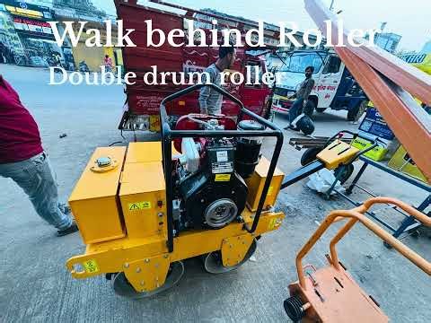 Walk behind Roller / Double drum roller