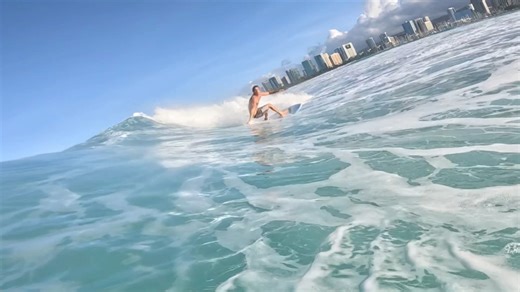 POV surf with Clay Marzo on the South Shore 🤯 RAW 🥩 #surfing #boogie #pov #clay #catchsurf #waikiki #hawaii | Beefs TV