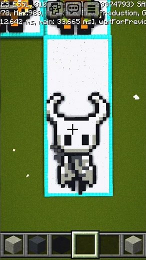 Minecraft Hollow Knight Art… This Looks INSANE! 😱🎨#MinecraftBuild